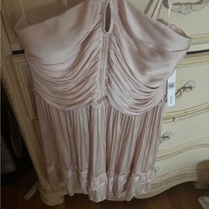 Elegant beige Strappy Dress